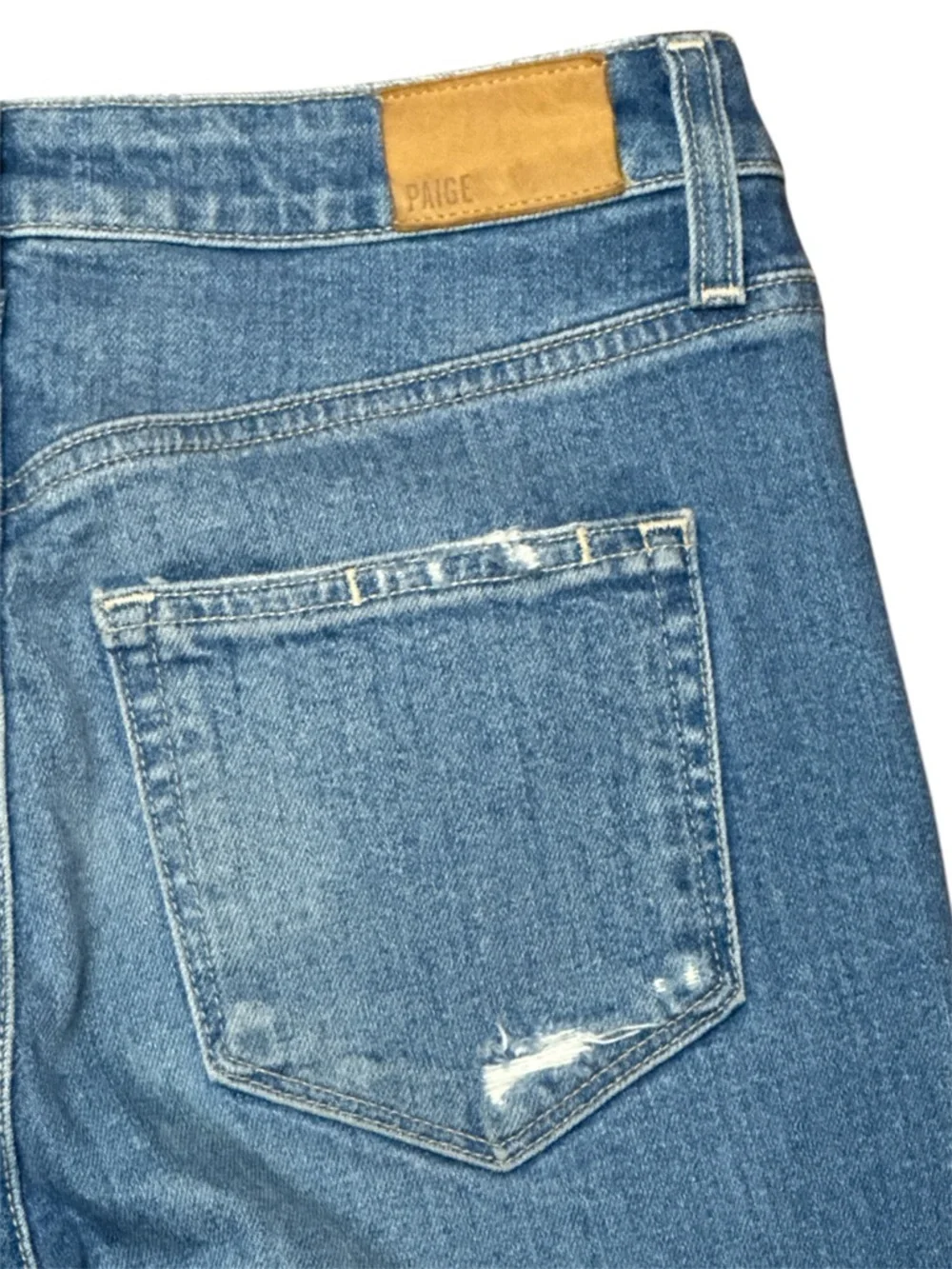 PAIGE Sarah Straight Ankle Mid Wash Jeans Organic Cotton Sz 27 EUC - Picture 10 of 15